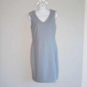 BANANA REPUBLIC light blue dress v-neck 4 petite